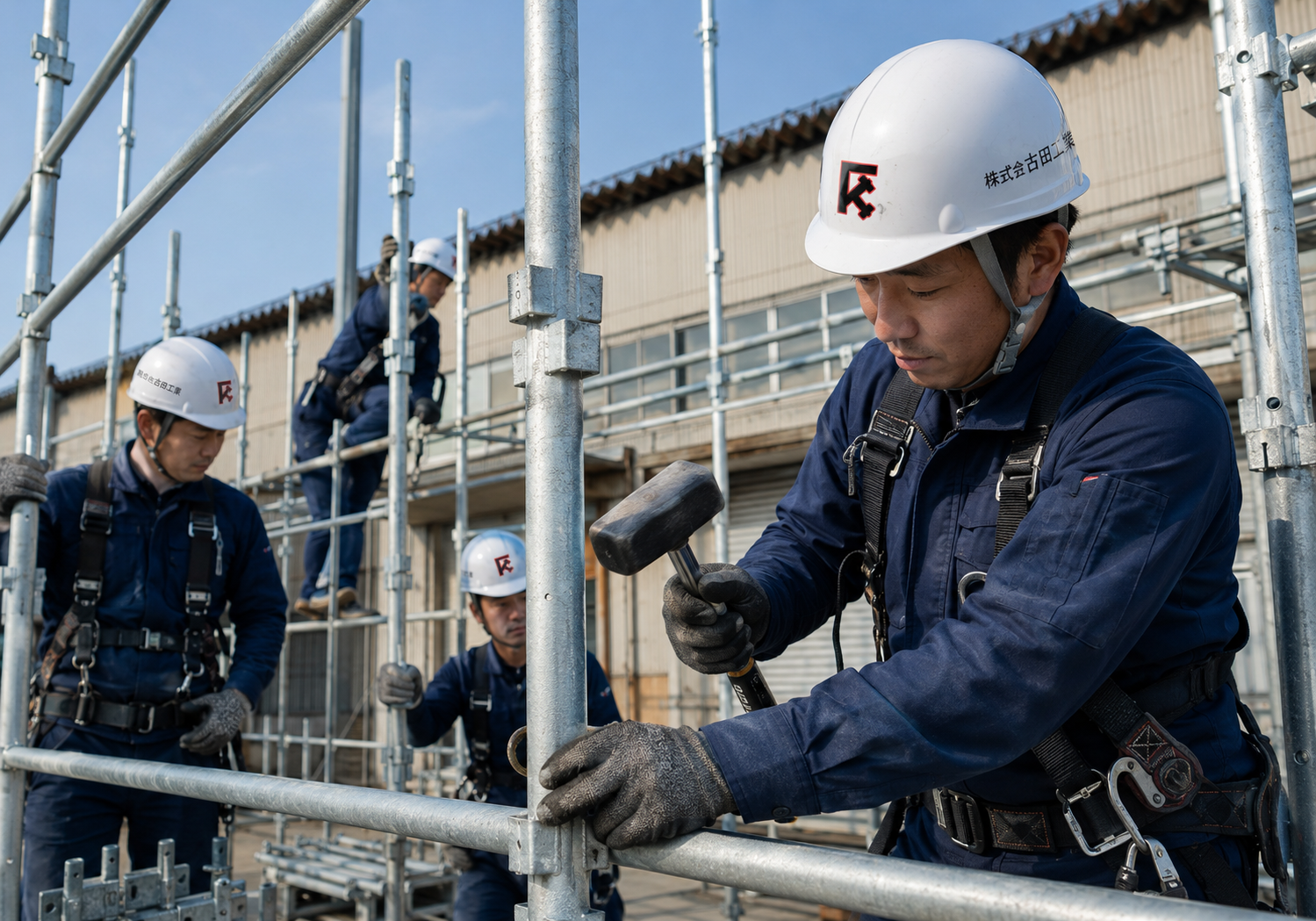 三重県 亀山市 鳶工事 足場工事 改修足場 解体養生足場 吊り足場 新築足場 プラント足場 仮囲い工事 四日市市 鈴鹿市 桑名市 津市